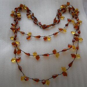 Amber Glass Necklace  330